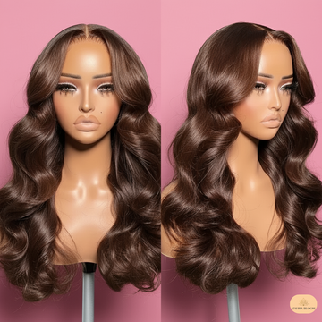 Chocolate Brown Lace Wig - 13x4 HD Body Wave