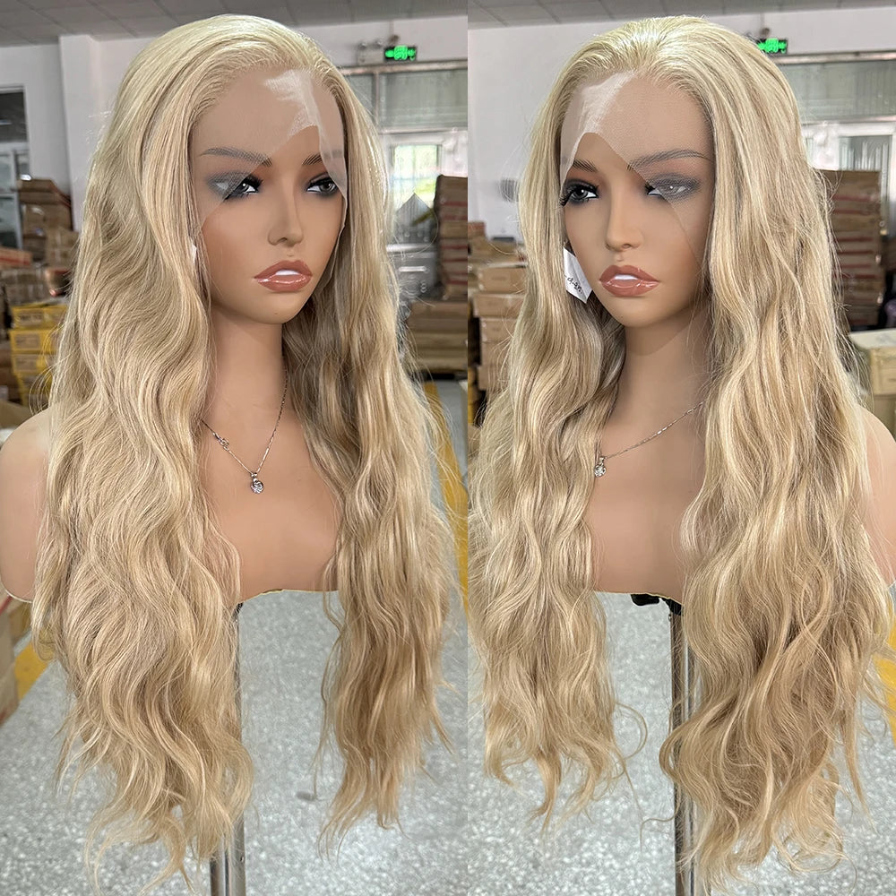 613 Mix Blonde Synthetic Lace Front Wig - Effortless Glamour
