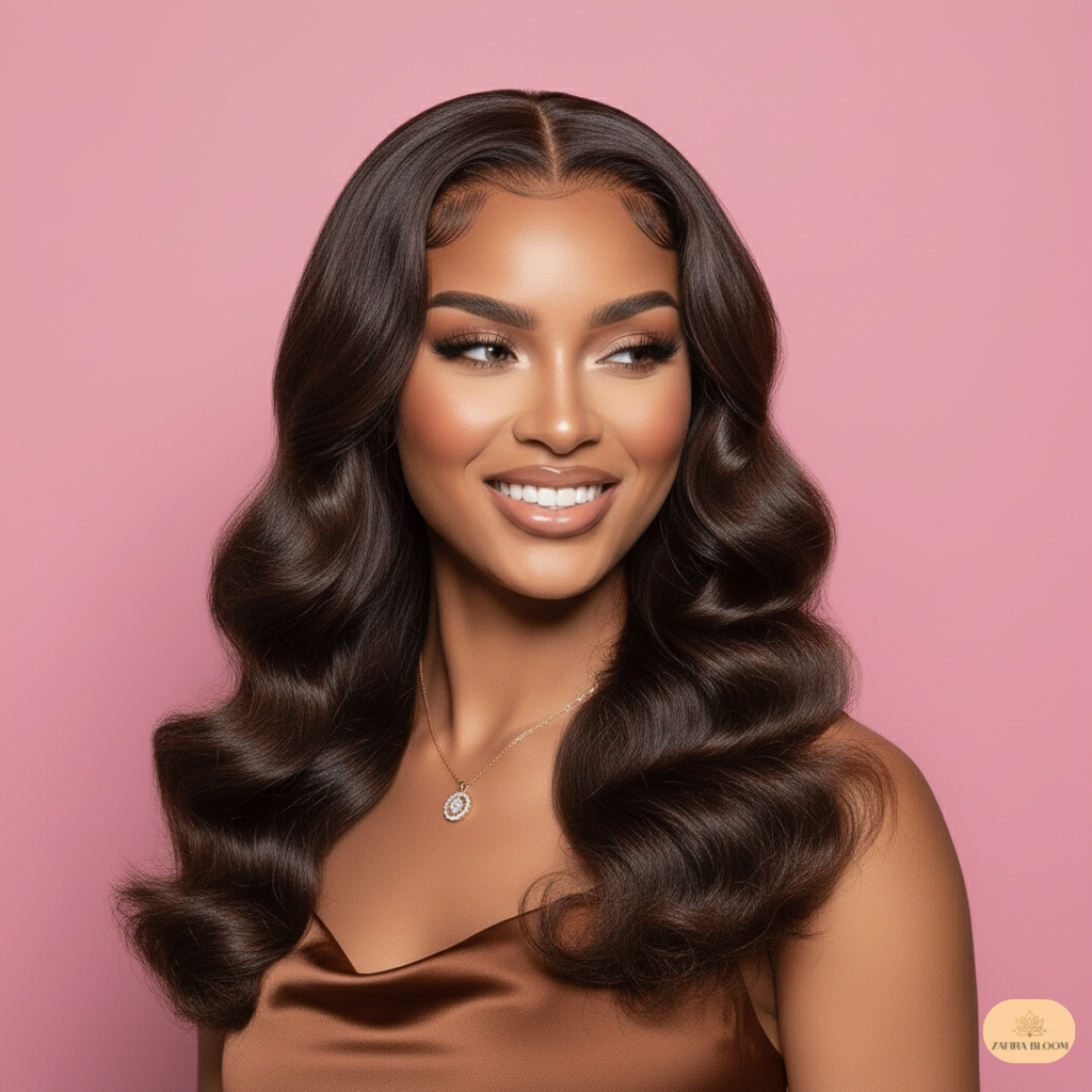 Chocolate Brown Lace Wig - 13x4 HD Body Wave