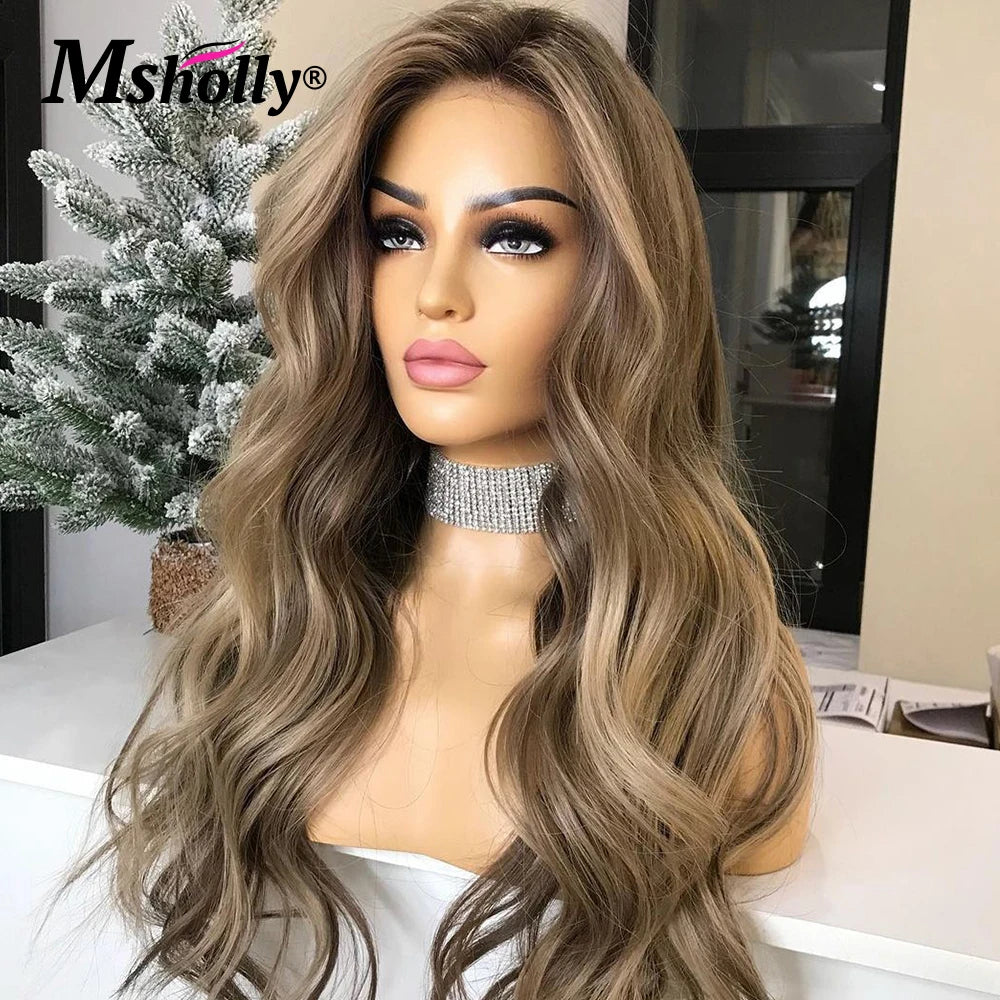 Chocolate Brown 13x4 Lace Front Brazilian Remy Wig